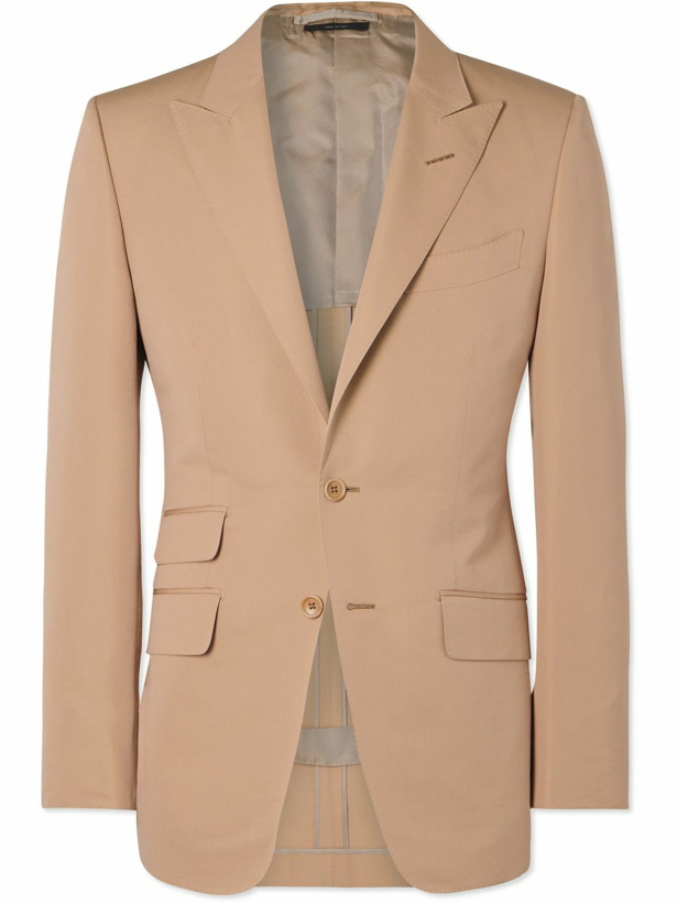 Photo: TOM FORD - O'Connor Cotton and Silk-Blend Suit Jacket - Brown