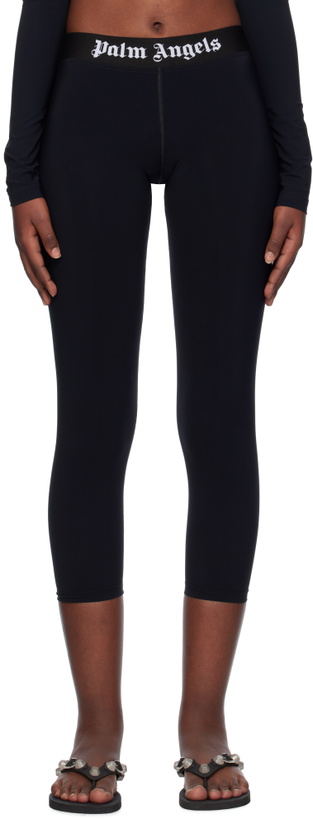Photo: Palm Angels Black Logo Leggings