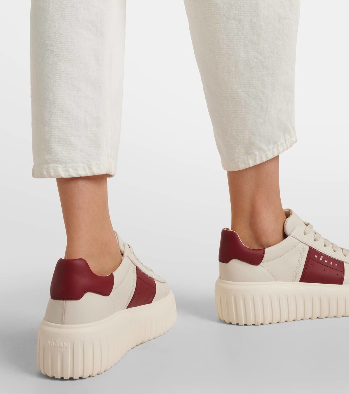 Hogan H-Stripes leather sneakers Hogan