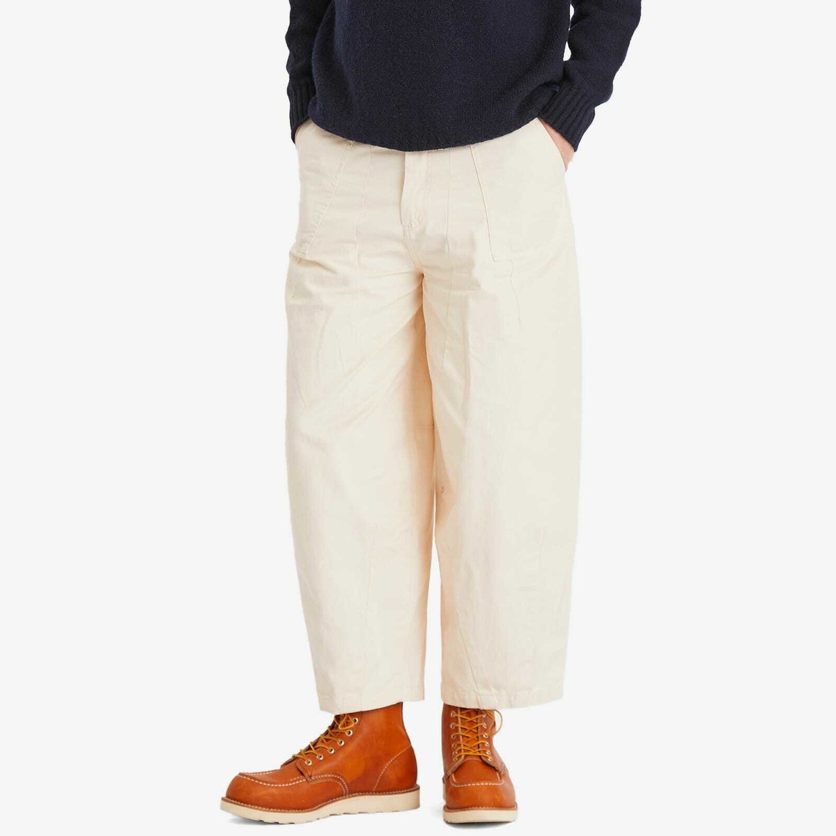 FrizmWORKS Men's Cotton Balloon Pants in Ivory