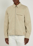 PS Paul Smith Brushed Poplin Harrington Jacket Beige