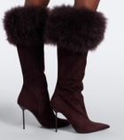 Paris Texas Lidia suede knee-high boots