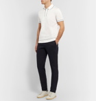 Loro Piana - Slim-Fit Contrast-Tipped Cotton-Jersey Polo Shirt - White