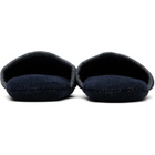 Versace Navy Cotton-Terry Jacquard Slippers