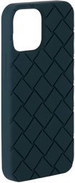 Bottega Veneta Navy Intreccio iPhone 13 Pro Max Case