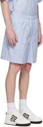 Givenchy Blue Striped Shorts