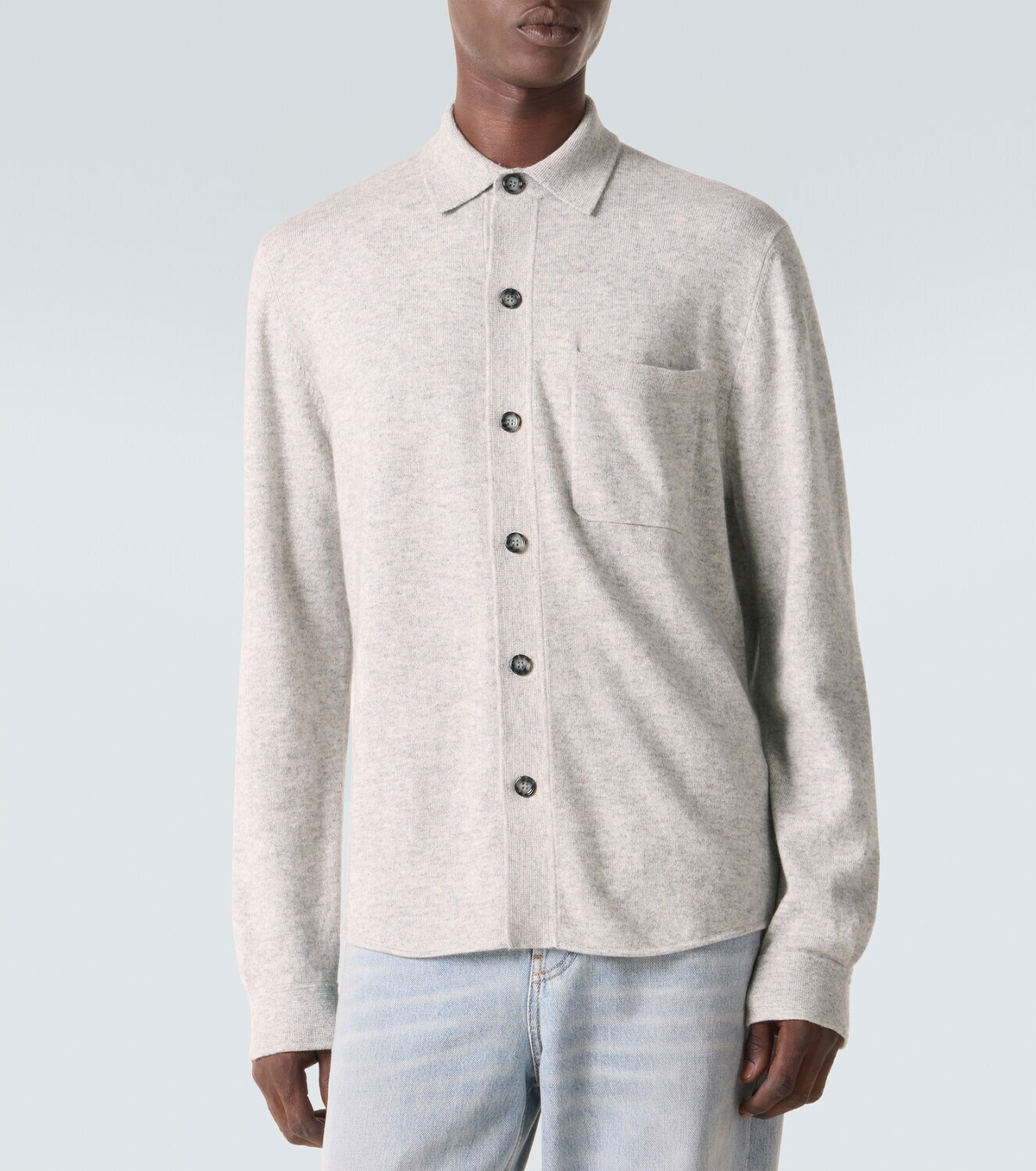 Allude Cotton and cashmere overshirt