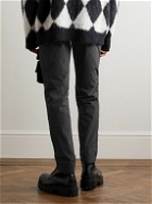 Fendi - NY Straight-Leg Logo-Embellished Ripstop Cargo Trousers - Black