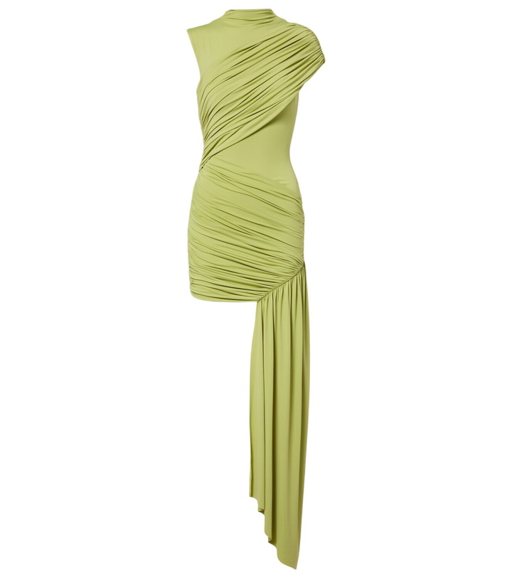 Photo: De La Vali Ravenna draped jersey minidress