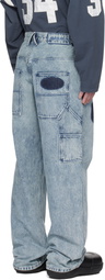 AMBUSH Blue Denim Work Jeans
