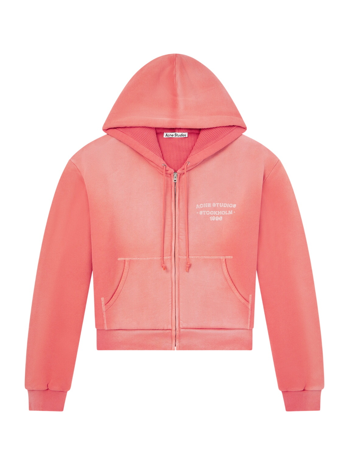 Acne Studios Black Broken Logo Hoodie Acne Studios