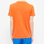 Moncler Men's Taped Seam Logo T-Shirt in Orange