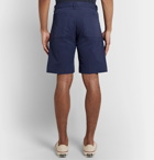 Massimo Alba - Regata Pleated Garment-Dyed Cotton Shorts - Blue