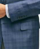 Brooks Brothers Men's Madison Traditional-Fit Merino Wool Plaid Sport Coat | Navy