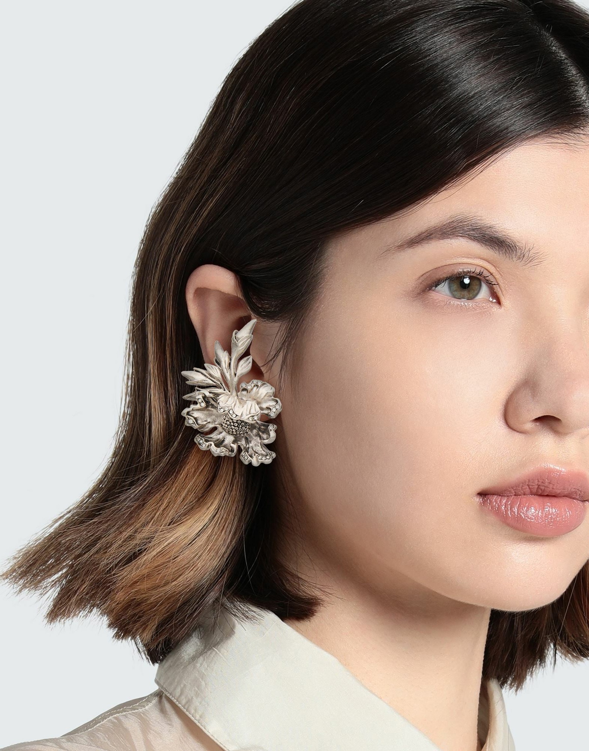Alberta Ferretti Womens Earrings in Silver