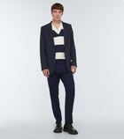 Ami Paris Striped wool gabardine suit pants