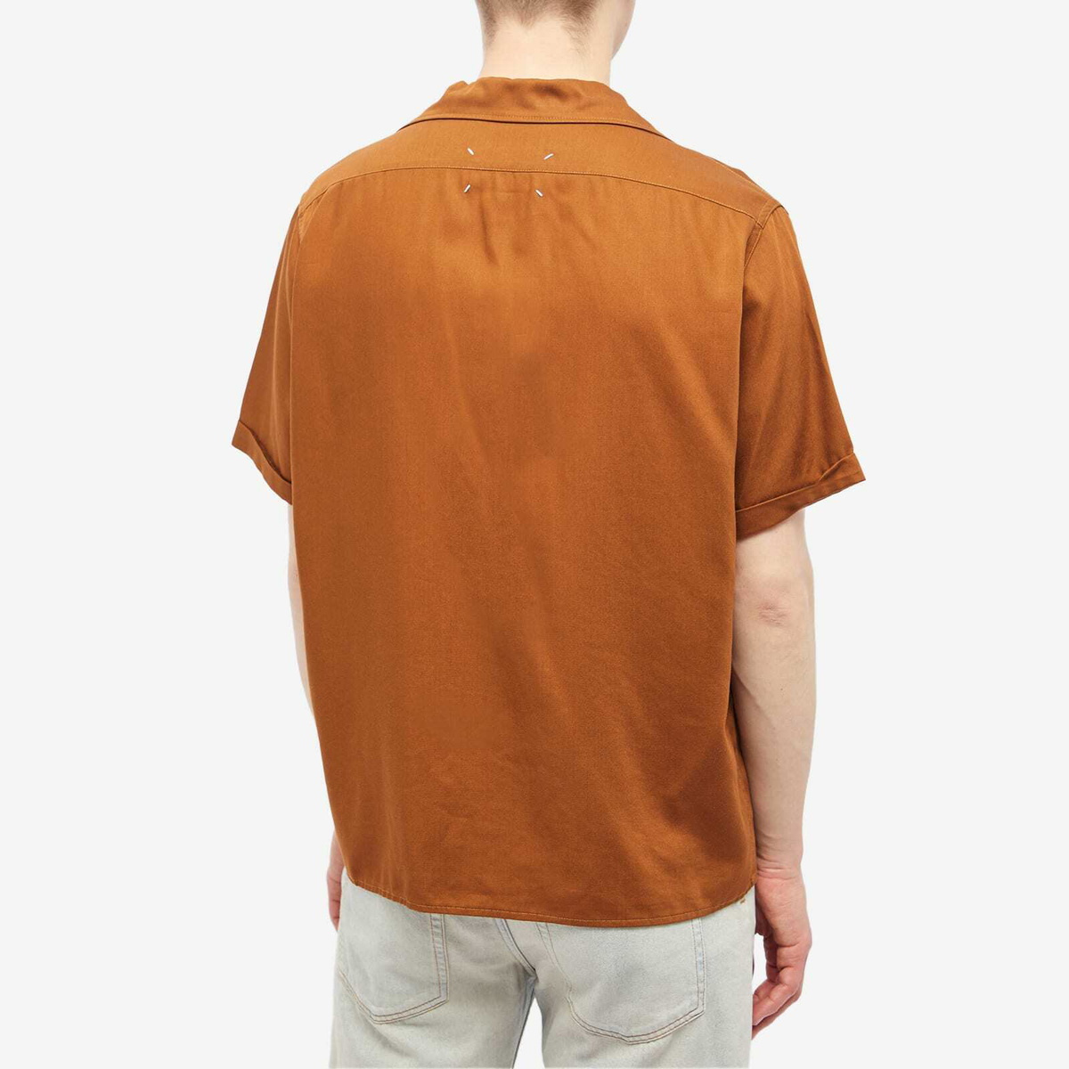 Maison Margiela Men's Vacation Shirt in Bronze Maison Margiela