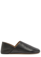 JW Anderson Leather Babouche Flats Black