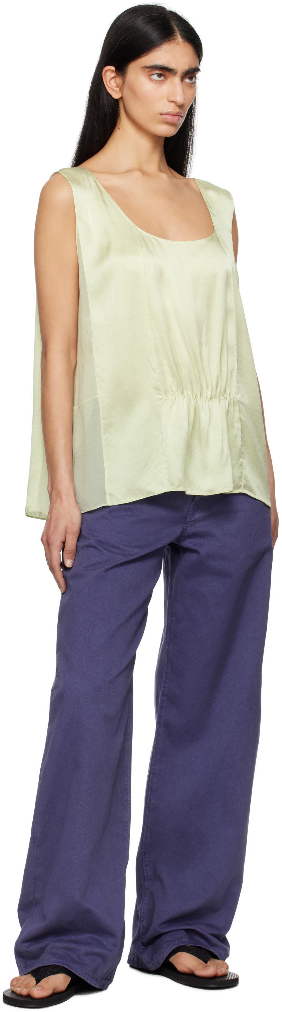 The Row Green Dinara Tank Top