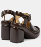 Lemaire Leather platform sandals