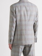 GIORGIO ARMANI - Prince of Wales Checked Silk and Wool-Blend Suit Jacket - Multi - IT 46