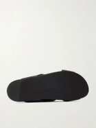 SAINT LAURENT - Helios 10 Cassandre-Embellished Leather Sandals - Black