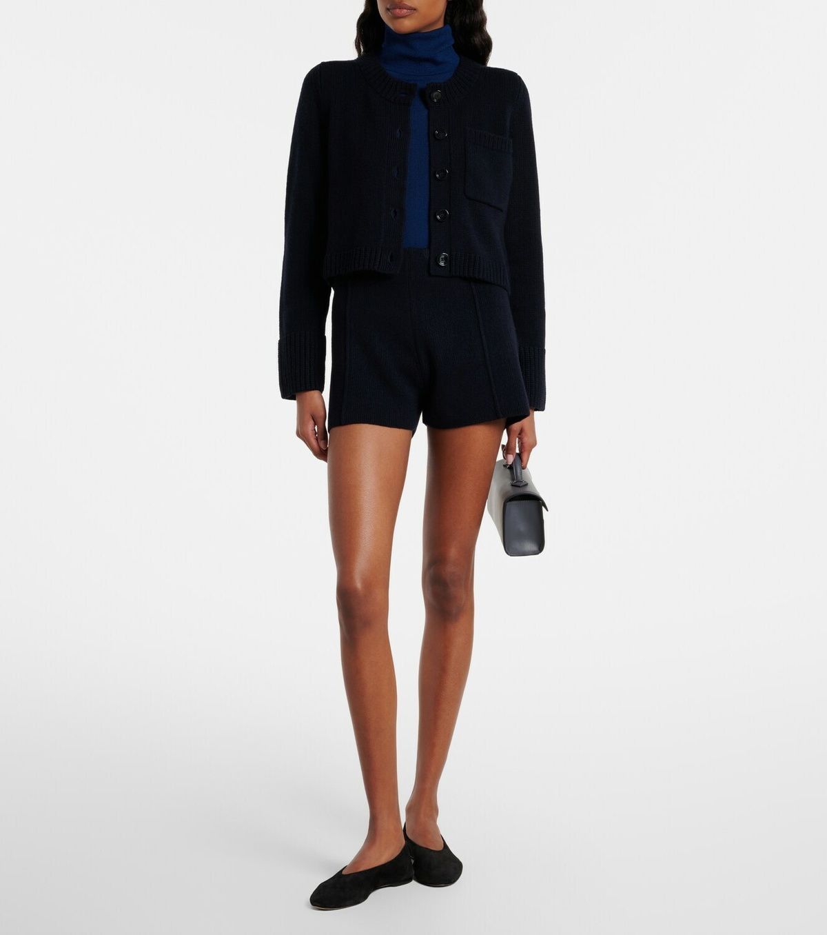 Jardin des Orangers Wool and cashmere shorts