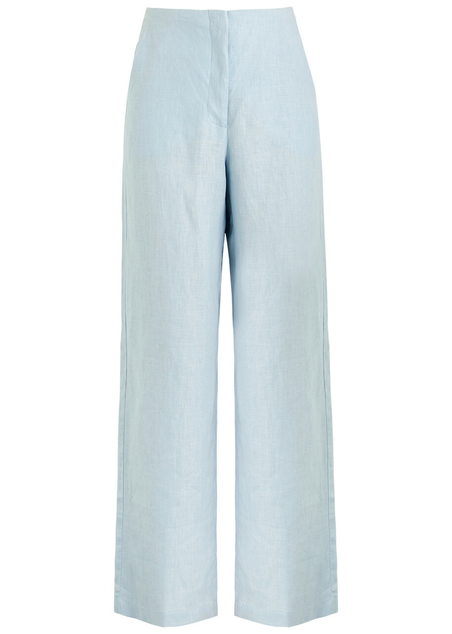 Faithfull The Brand Lulea Linen Trousers Blue