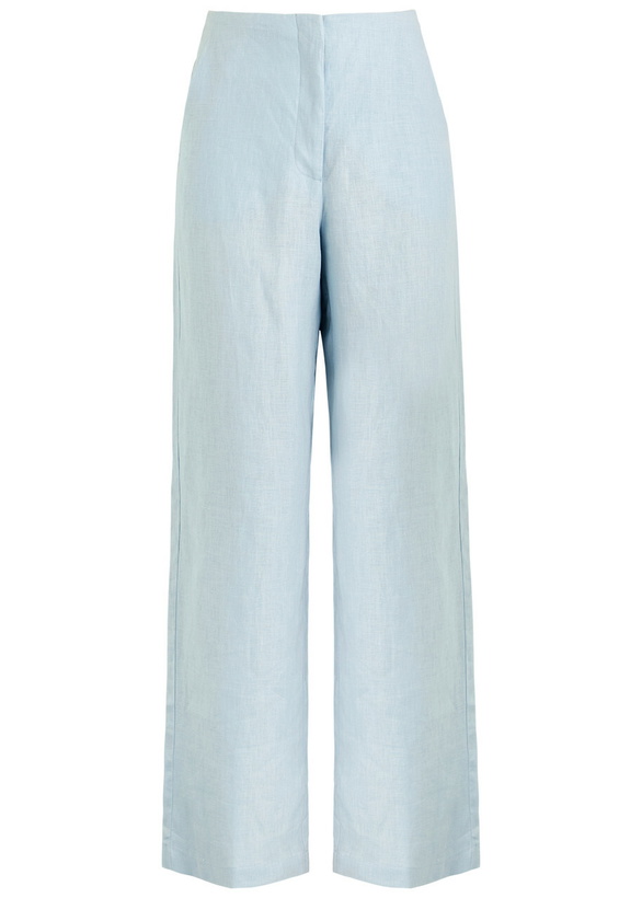 Photo: Faithfull The Brand Lulea Linen Trousers Blue