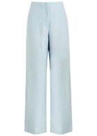 Faithfull The Brand Lulea Linen Trousers Blue