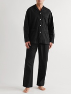 TEKLA - Organic Cotton-Poplin Pyjama Trousers - Black