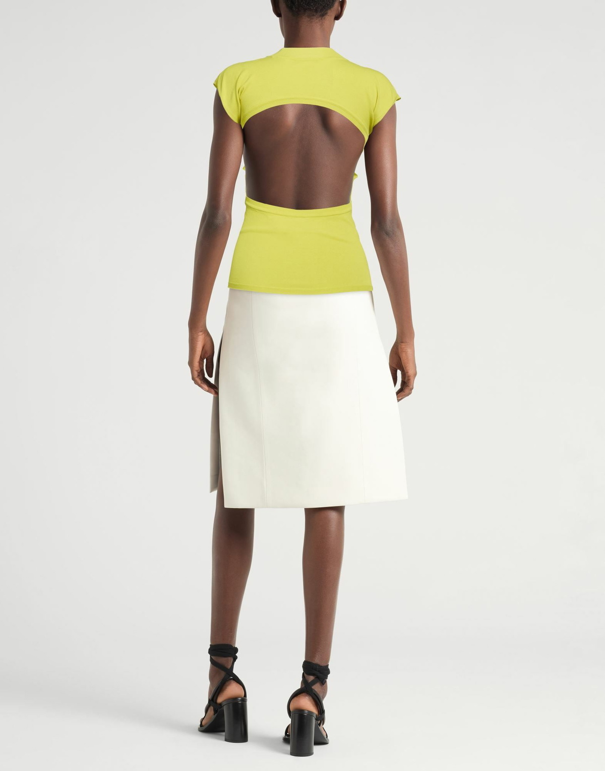 Issey Miyake Womens Sweater Lime in Green