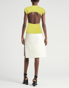 Issey Miyake Womens Sweater Lime in Green