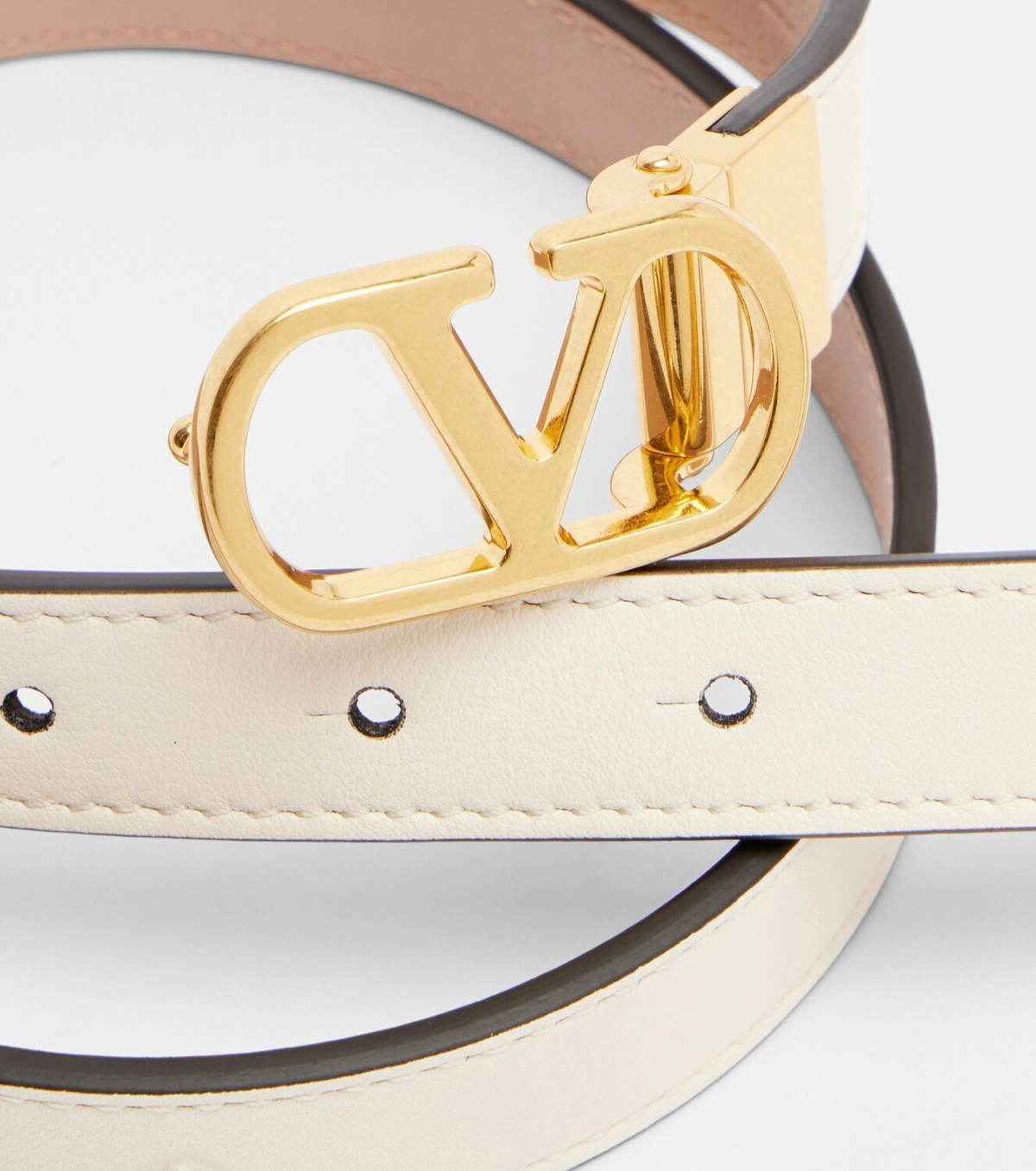 Valentino Garavani VLogo reversible leather belt