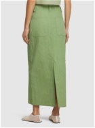 AURALEE Cotton Canvas Midi Skirt