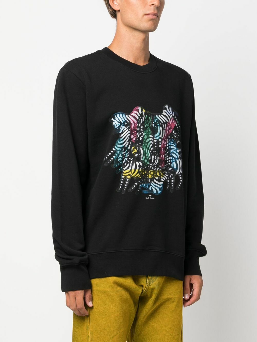 Paul Smith Acid Wash Happy Sweatshirt In Biscuit W2R-185VE-M21169.21