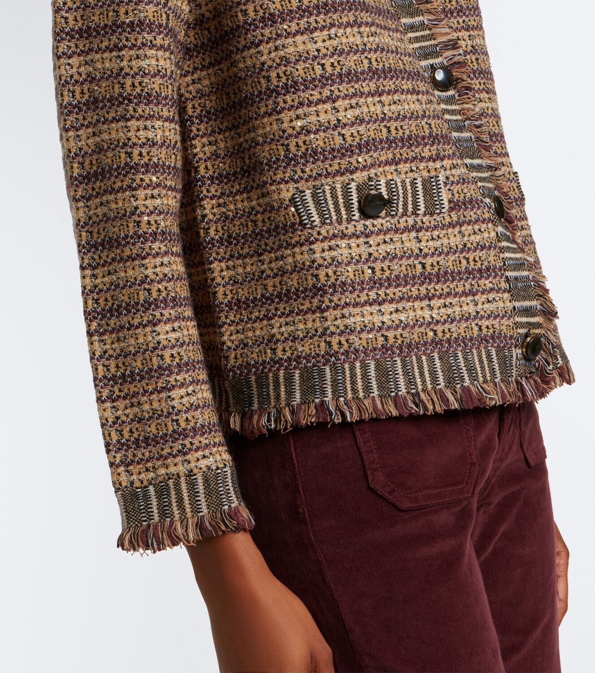 Veronica Beard Sariyah cropped tweed jacket