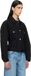 JACQUEMUS Black Le Paysan 'The de-Nîmes' Denim Jacket