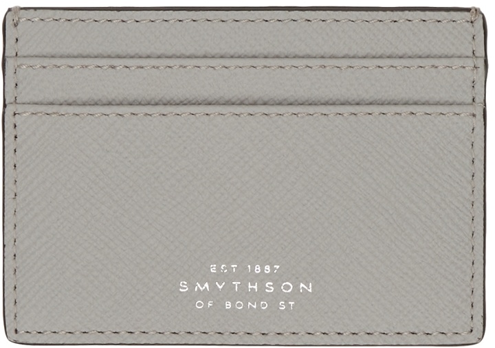 Photo: Smythson Grey Panama Card Holder