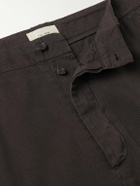 The Row - Ottis Straight-Leg Cotton and Cashmere-Blend Twill Trousers - Brown