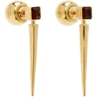 Jil Sander Garnet Earrings