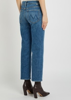 Mother The Mid Rise Rambler Slim Straight-leg Stretch-denim Jeans Indigo