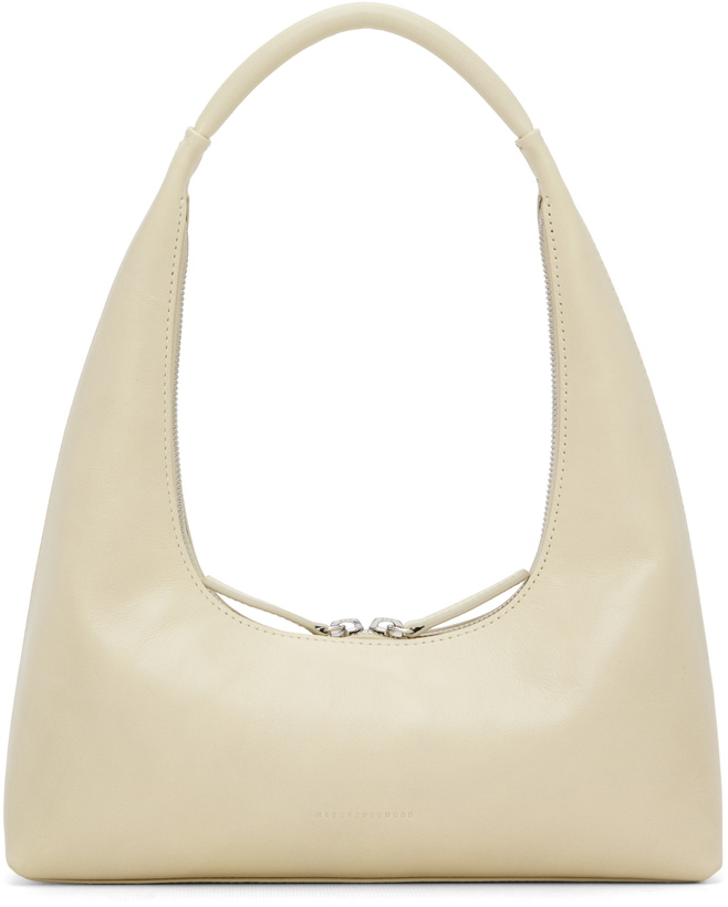 Photo: MARGESHERWOOD Off-White Leather Shoulder Bag
