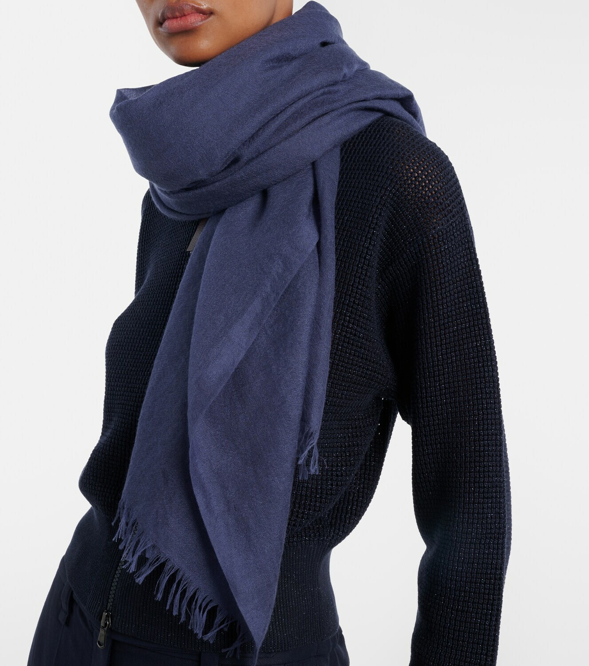 Brunello Cucinelli Cashmere and silk scarf