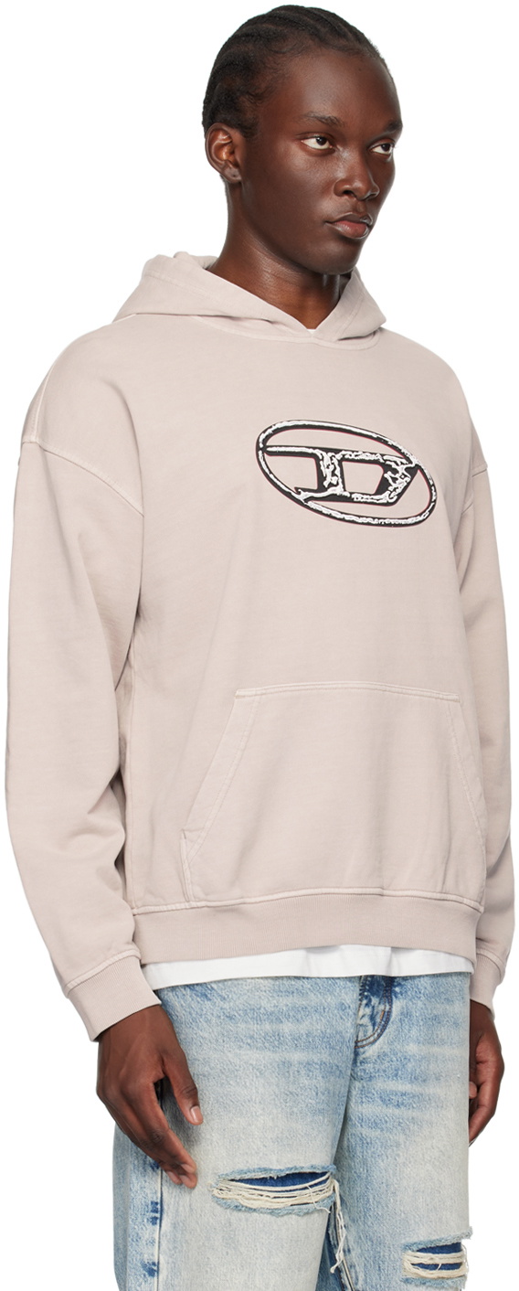 【送料&関税込】Diesel Mens Grey Cotton Hoodie Denim Division hoodie | Grey | Diesel