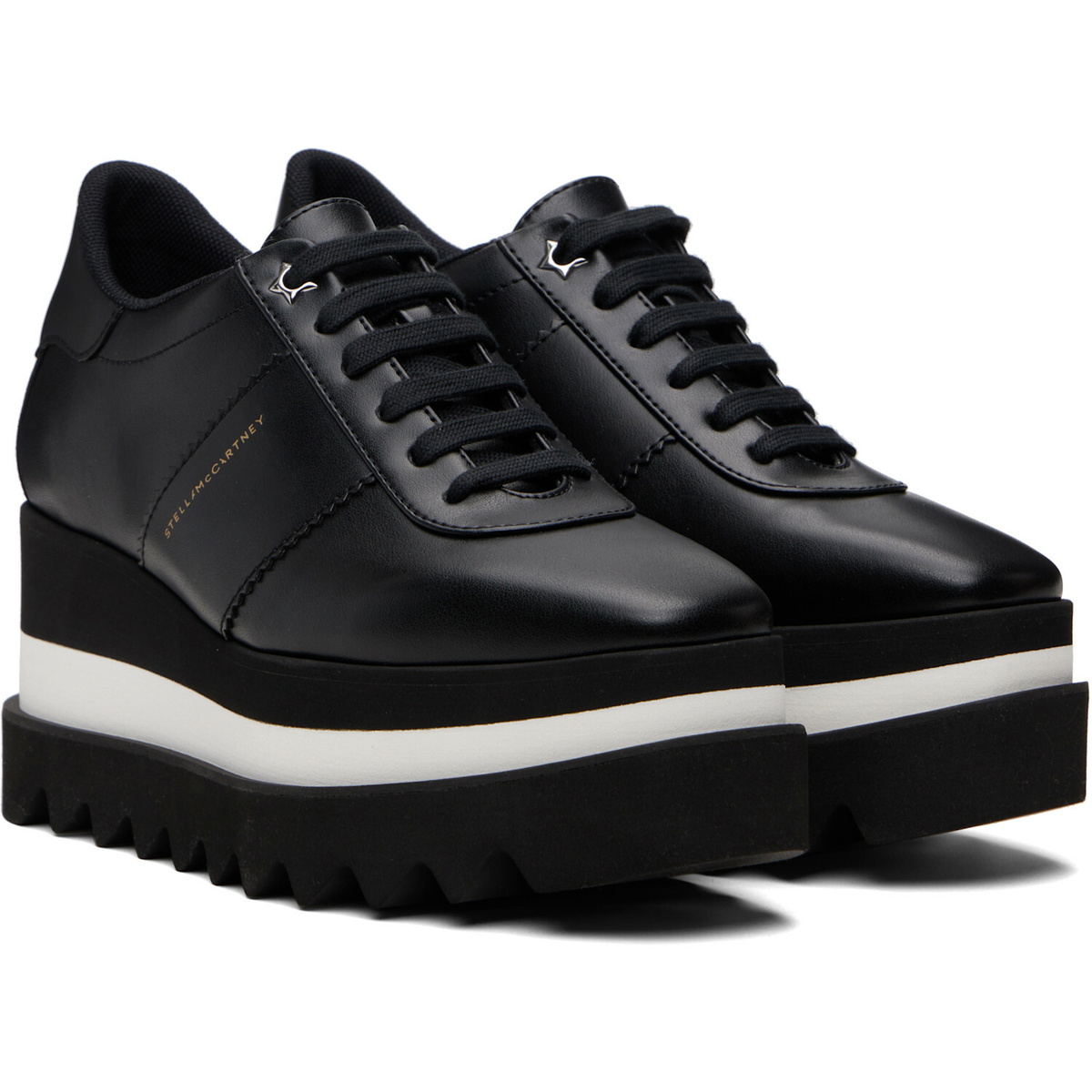 Stella McCartney Black Sneak-Elyse Platform Sneakers