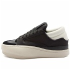 Y-3 Men's Lux Bball Low Sneakers in Black/Clear Brown/Off White