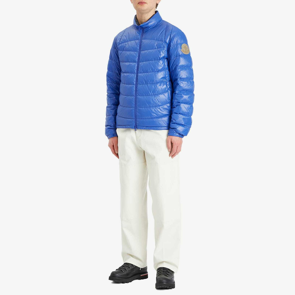 Moncler Men's Shiny Galeso Jacket in Blue Moncler