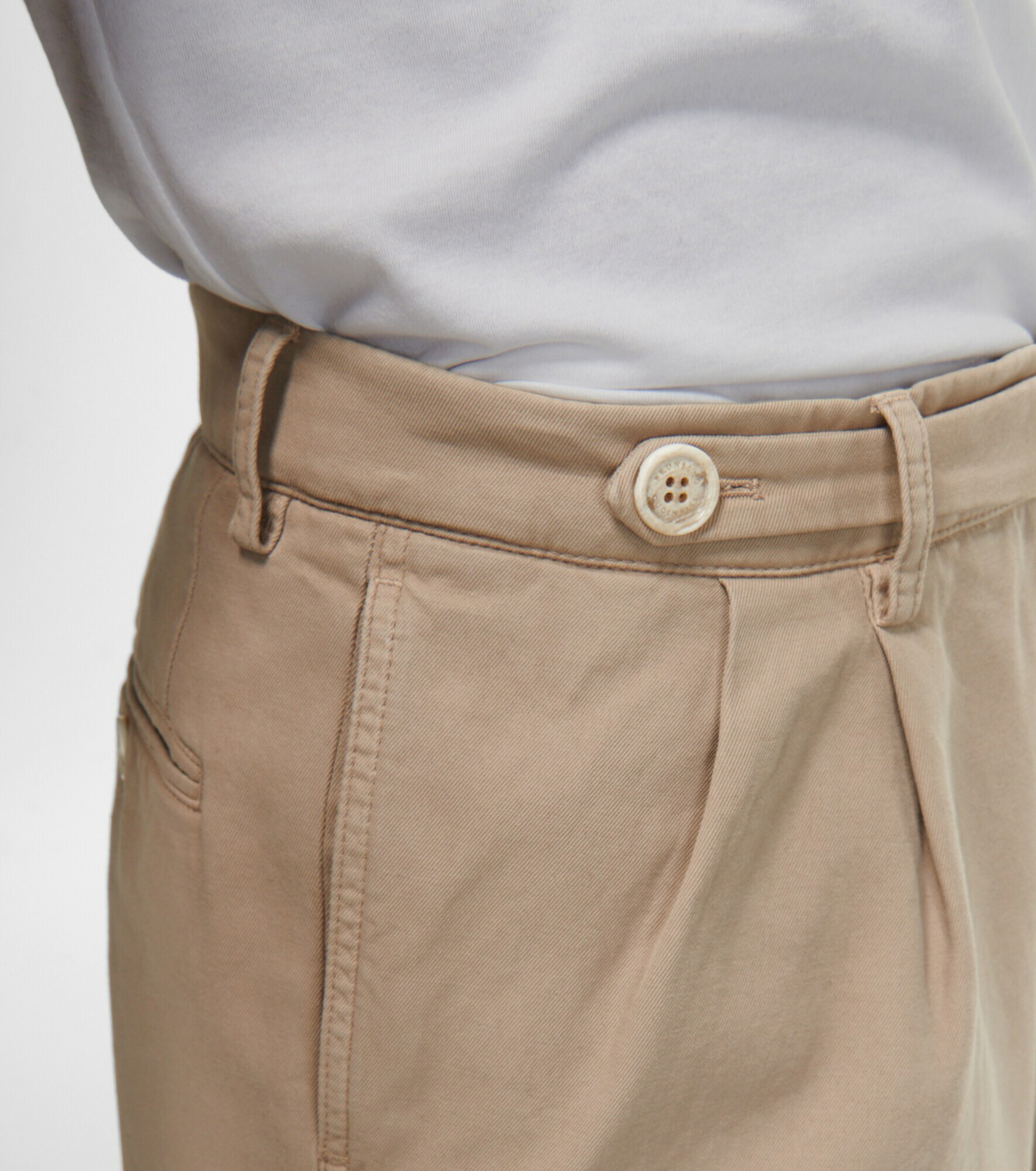 Brunello Cucinelli Beige Cotton Bermuda Shorts