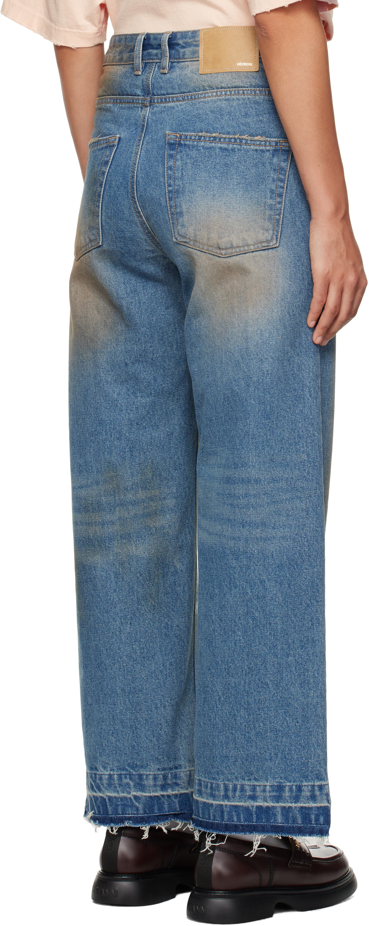We11done Blue Grunge Jeans